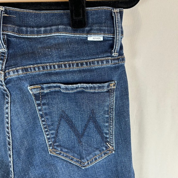 MOTHER The Insider Crop Step Fray Jeans Teaming Up Wash Women's Size 27 - Picture 13 of 13